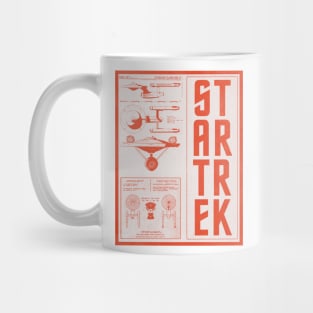 Spaceship Schematic Mug